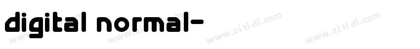 digital normal字体转换